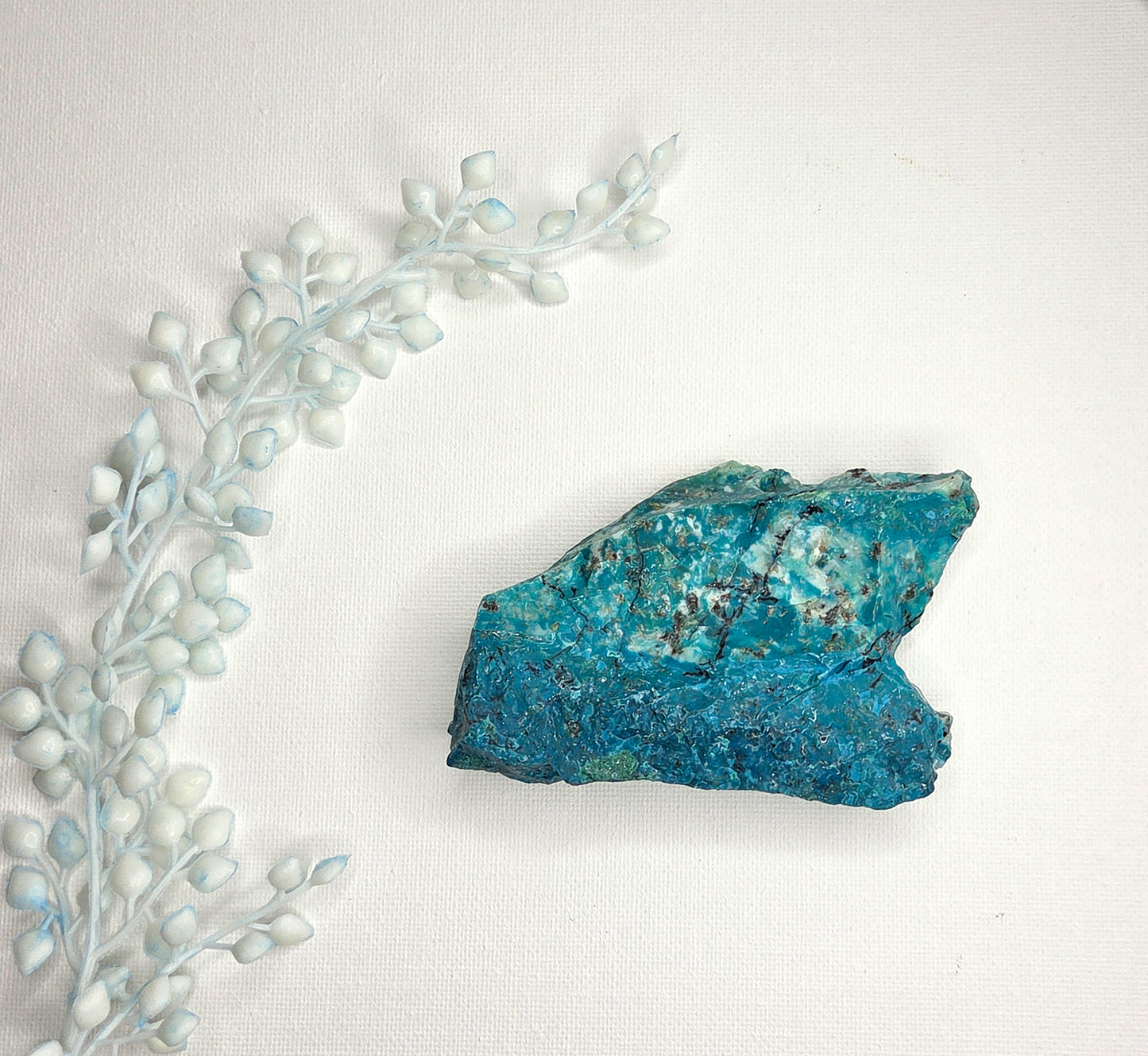 Chrysocolla raw crystal sold at crystal shop Mind Soul Sync in Australia