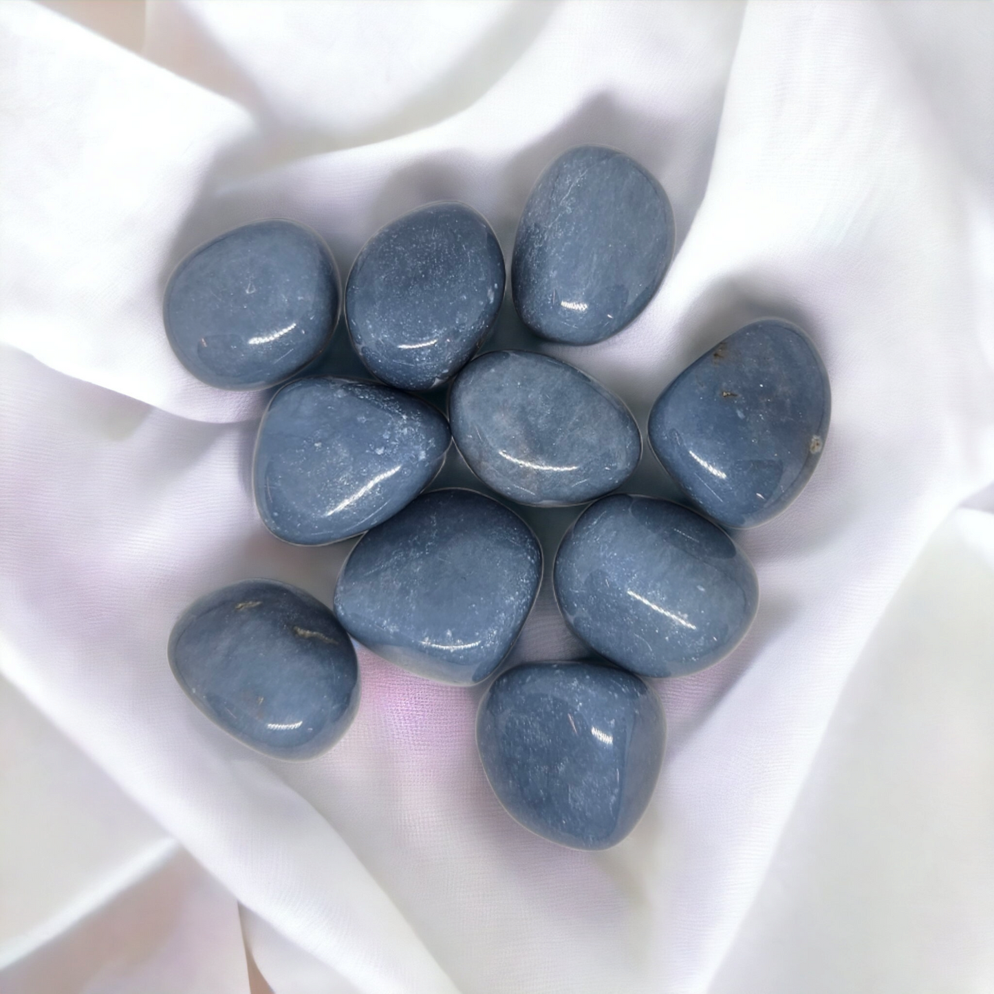 Angelite Crystal Tumble – Buy Angelite Stone Online in Australia for Serenity and Communication