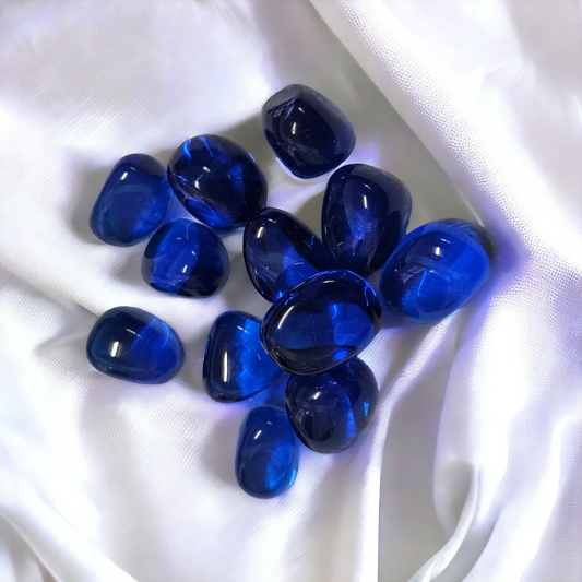 Obsidian Blue Tumble crystal for spiritual protection and grounding | Buy Obsidian Blue crystals online Australia