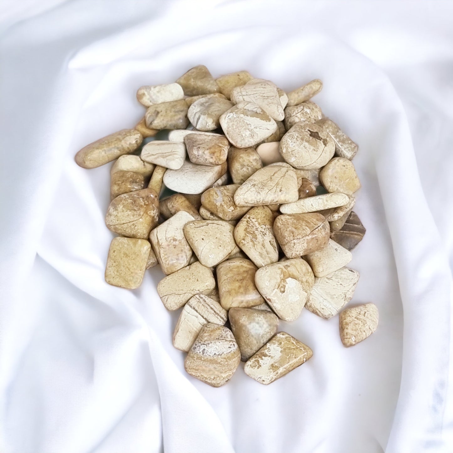 Picture Jasper Tumble crystal for grounding, inspiration, and spiritual connection | Buy Picture Jasper crystals online in Australia
