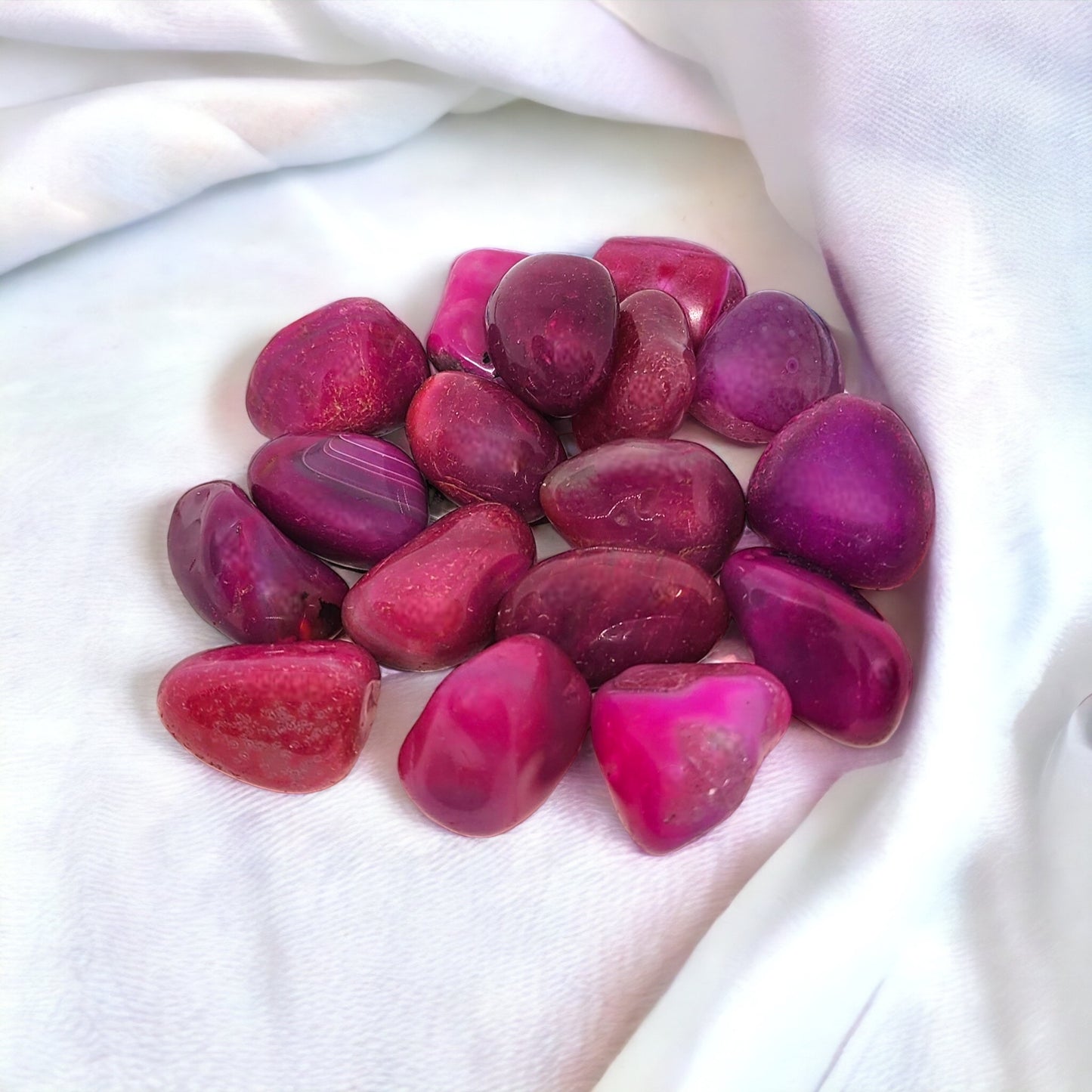 Pink Agate Tumble crystal for emotional healing, love, and harmony | Buy Pink Agate crystals online in Australia