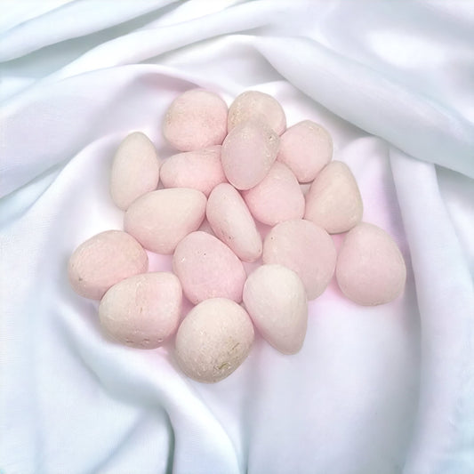 Pink Aragonite Tumble crystal for emotional healing, balance, and stress relief | Buy Pink Aragonite crystals online in Australia