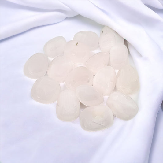 Pink Calcite Tumble crystal for emotional healing, self-love, and soothing energy | Buy Pink Calcite crystals online in Australia