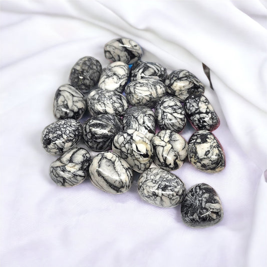 Pinolith Tumble stone for spiritual growth, grounding, and calming energy | Buy Pinolith crystals online in Australia