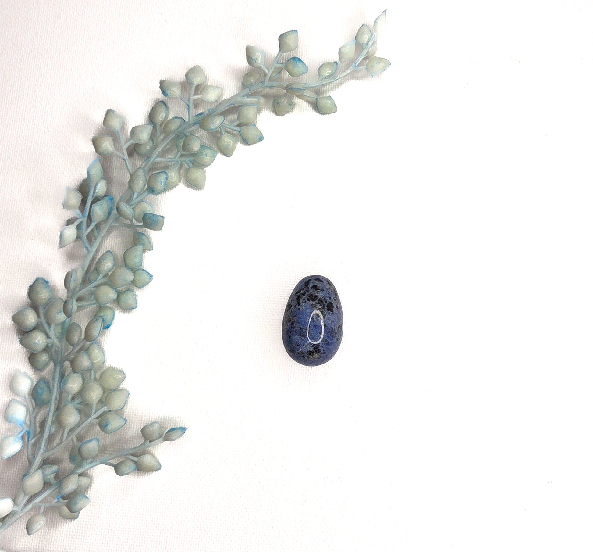 Sodalite Crystal Egg for Healing and Meditation | Blue Gemstone for Calm & Intuition