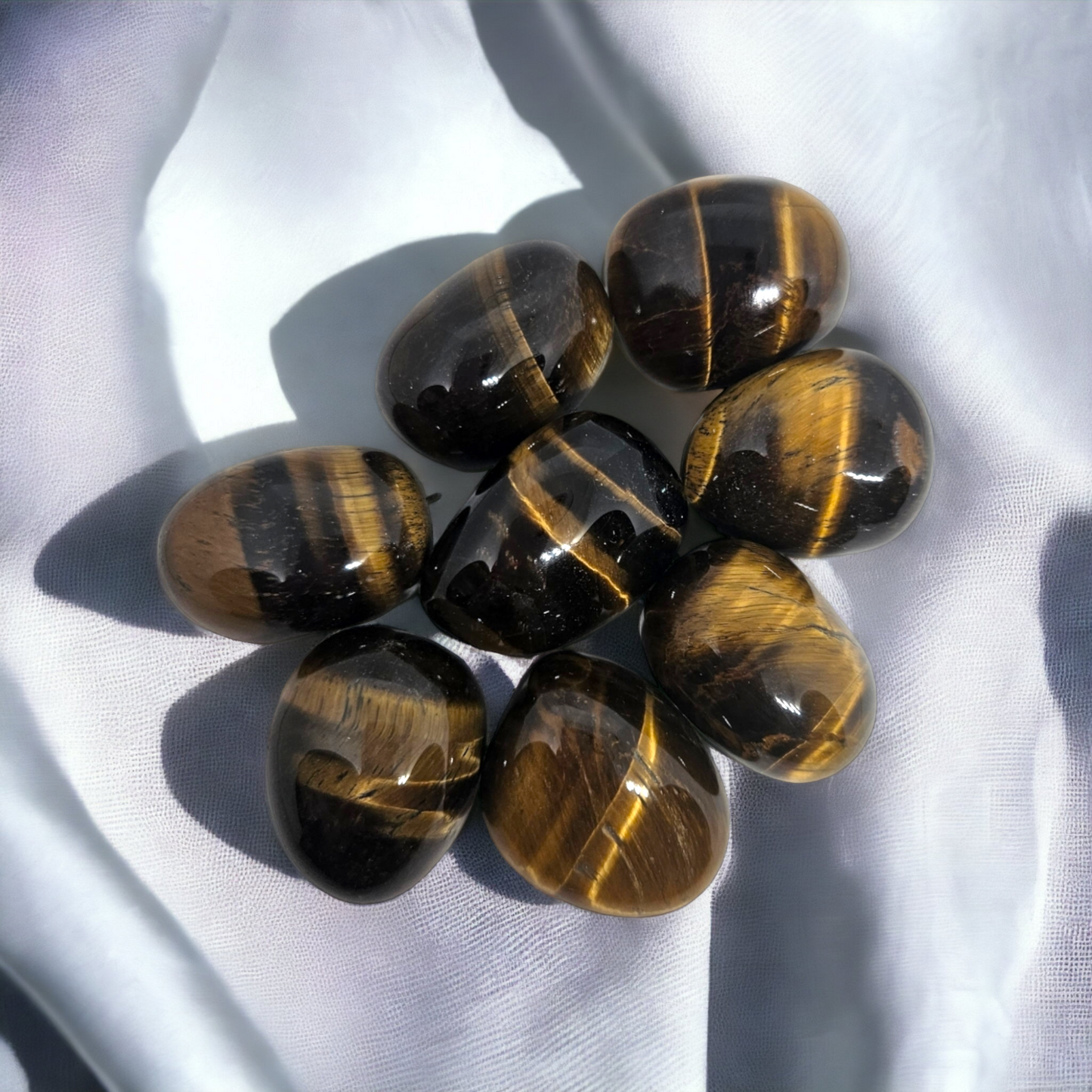 Tiger Eye Tumble Stone for Strength and Confidence | Buy Tiger Eye Crystals Online in Australia for Grounding and Protection