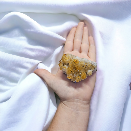 Citrine Cluster | Natural Crystal for Abundance, Prosperity & Positive Energy