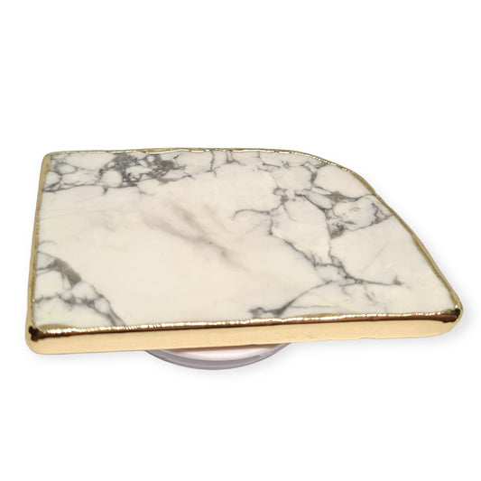 White Howlite Pop Socket