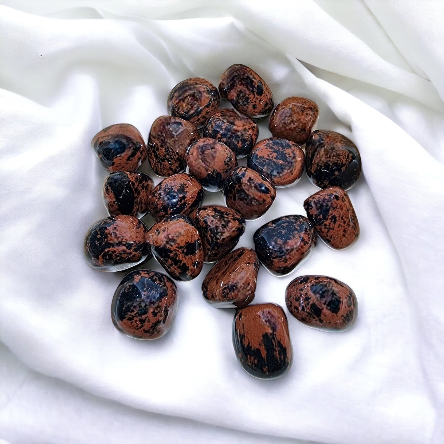 Mahogany Obsidian tumble crystal for grounding and protection | Buy Mahogany Obsidian stones online Australia
