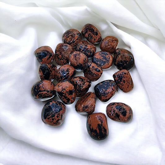Mahogany Obsidian tumble crystal for grounding and protection | Buy Mahogany Obsidian stones online Australia