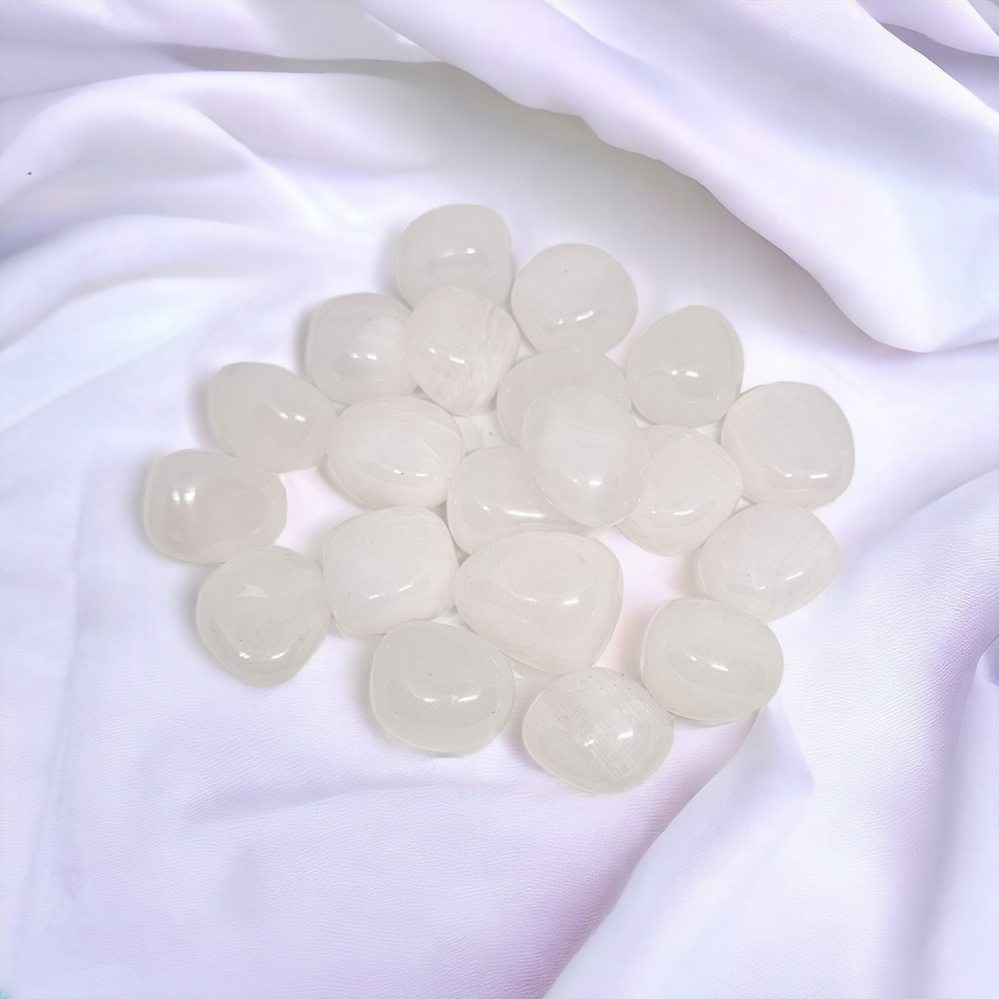 Mangano Calcite tumble crystal for emotional healing and love | Buy Mangano Calcite stones online Australia