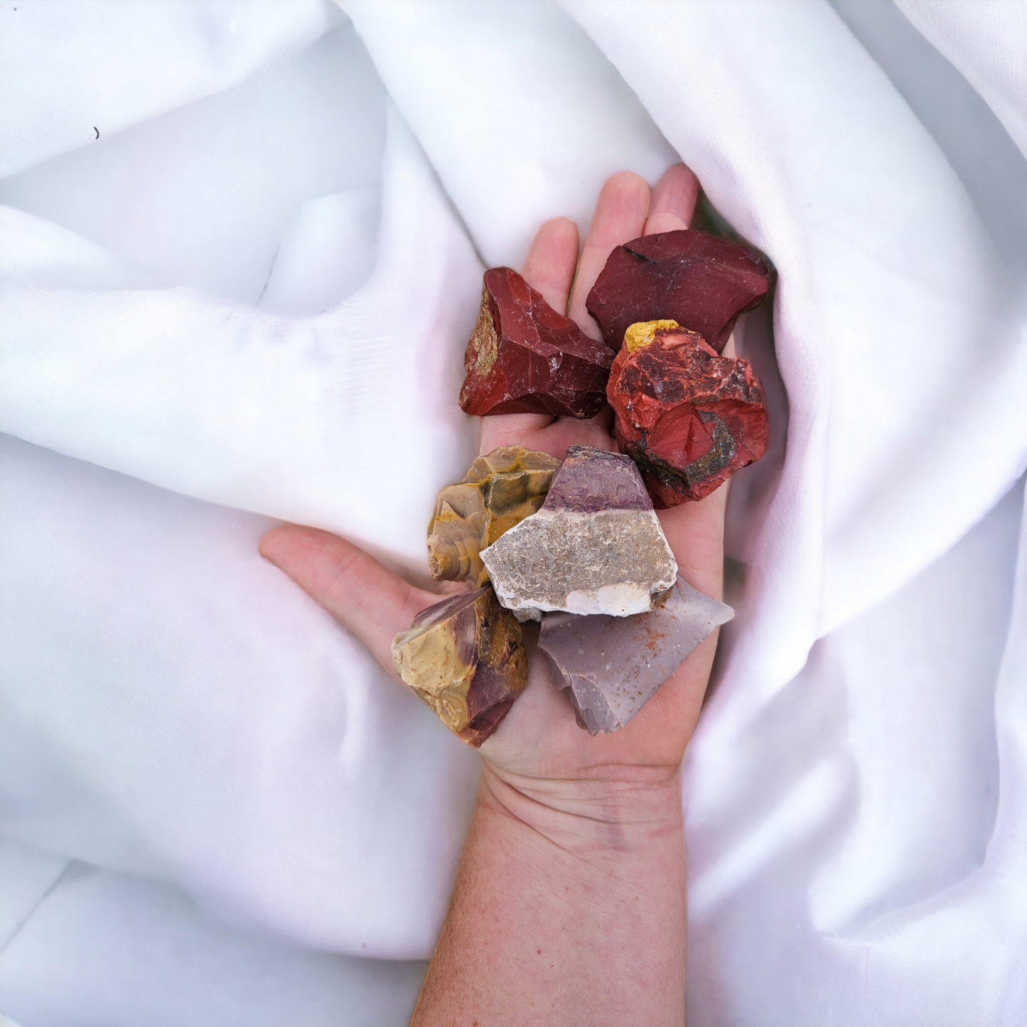 Mookaite A Grade Raw Chunks | Natural Healing Crystal for Grounding and Protection