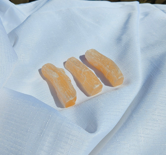 Peach Selenite Sticks (10cm) | Crystal for Energy Cleansing, Harmony, and Inner Peace