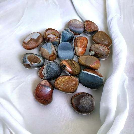 Polychrome Jasper Tumble stone for balance, emotional healing, and spiritual grounding | Buy Polychrome Jasper crystals online in Australia
