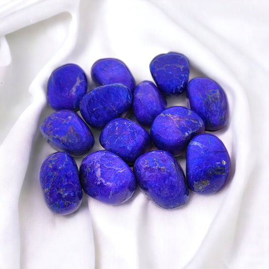 Purple Howlite crystal tumble for enhancing intuition, calming energy, and emotional healing | Buy crystals online Australia