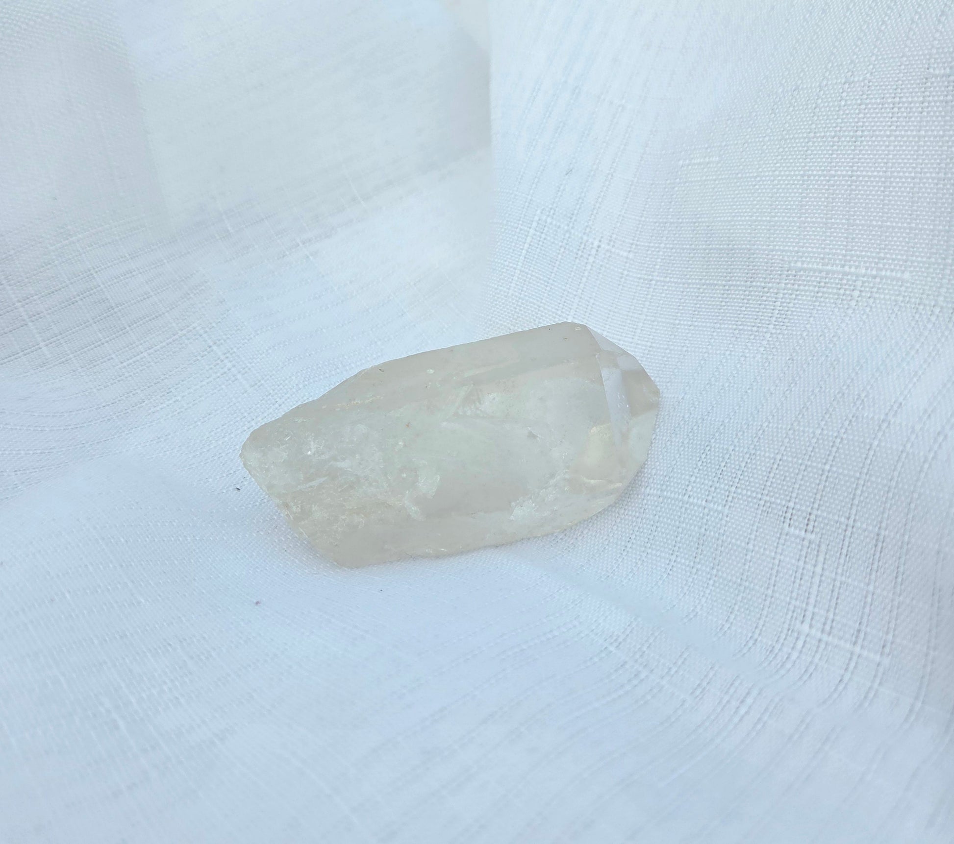 Clear quartz crystal at crystal shop in Australia mind Soul Sync.