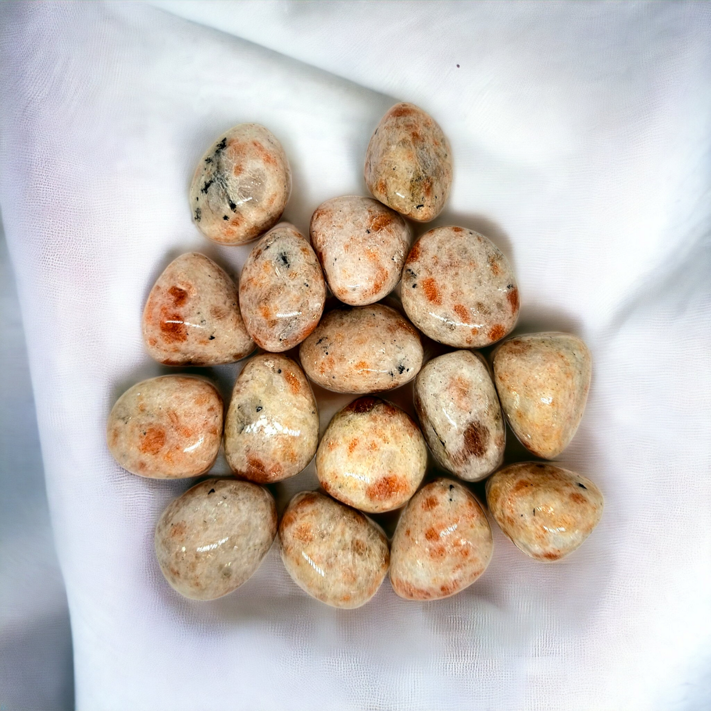 Sunstone Crystal Tumbles for joy, vitality, and empowerment | Buy Sunstone crystals online in Australia for a boost in creativity and positive energy