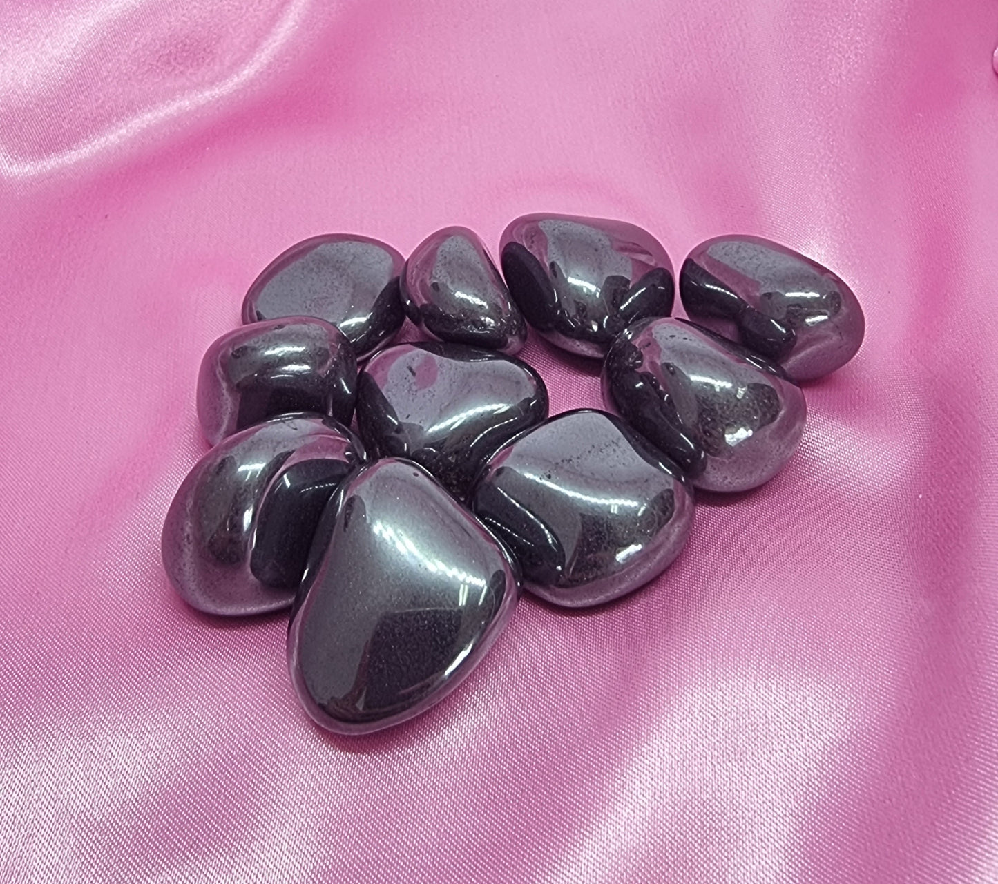 Hematite crystal tumble for grounding, protection, and focus | Buy crystals online in Australia