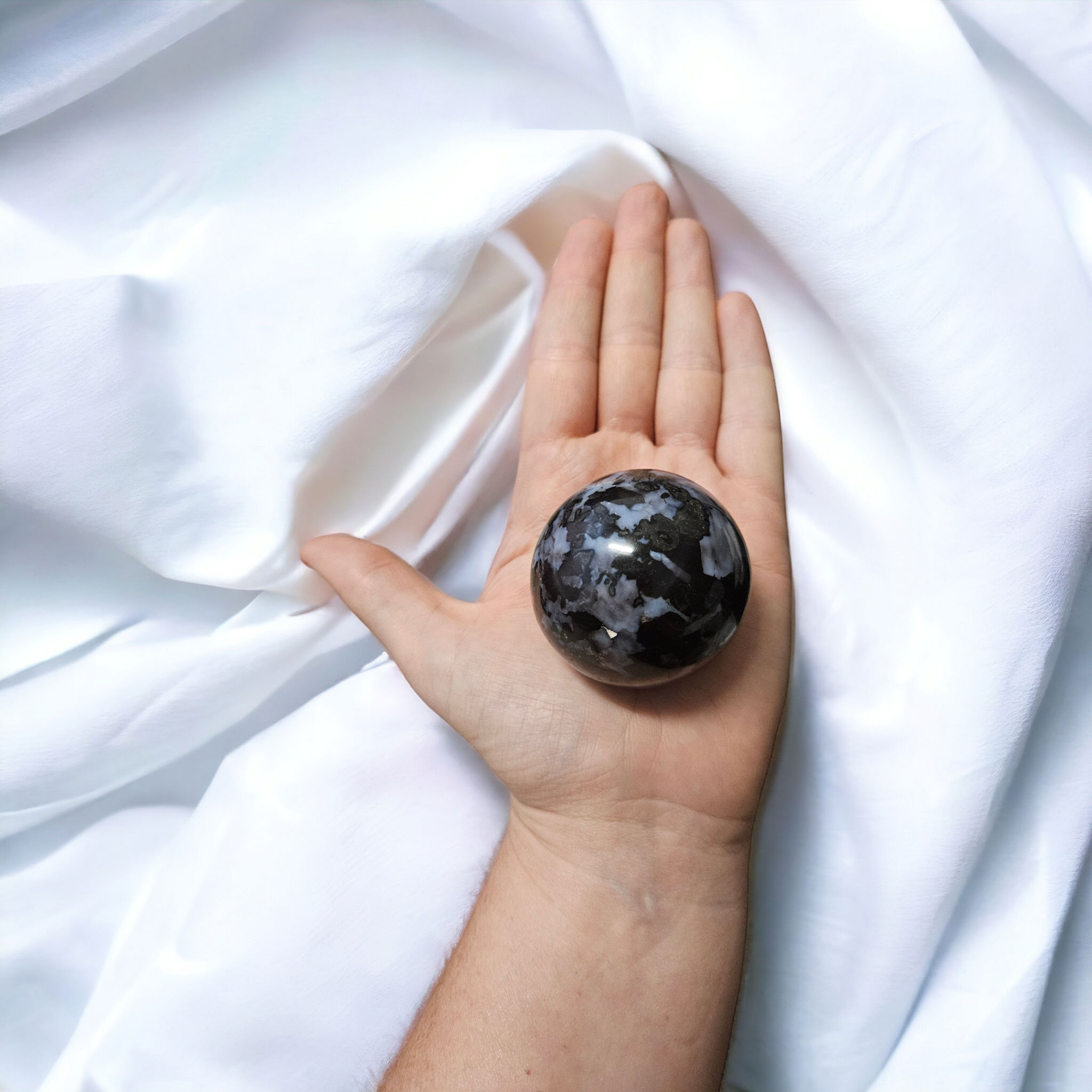 Crystal spheres sold at crystal shop in Australia near Sydney, Mind Soul Sync.