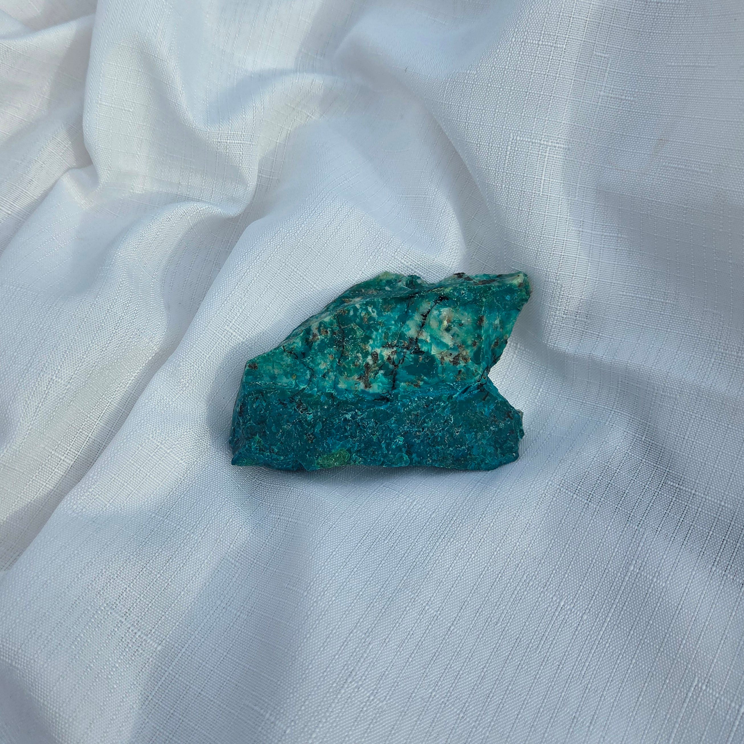 Raw Chrysocolla Crystal for Emotional Healing & Communication | Buy Chrysocolla Crystals Online in Australia