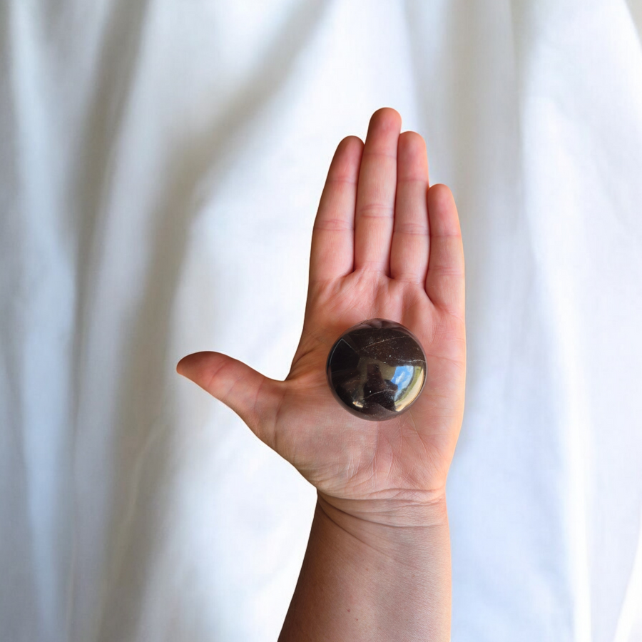 Garnet Sphere for Passion and Vitality | Energizing Red Garnet Crystal Ball for Love and Grounding


