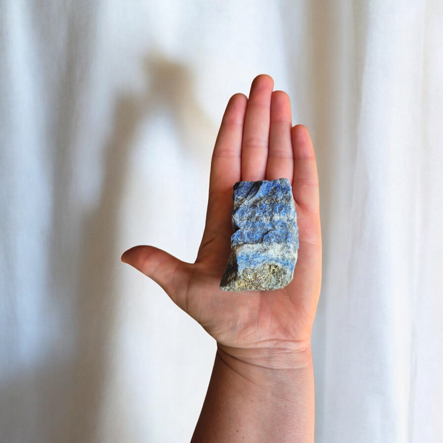 Lapis Lazuli Raw Piece for Wisdom and Inner Vision | Natural Blue Lapis Lazuli Crystal for Spiritual Growth and Insight

