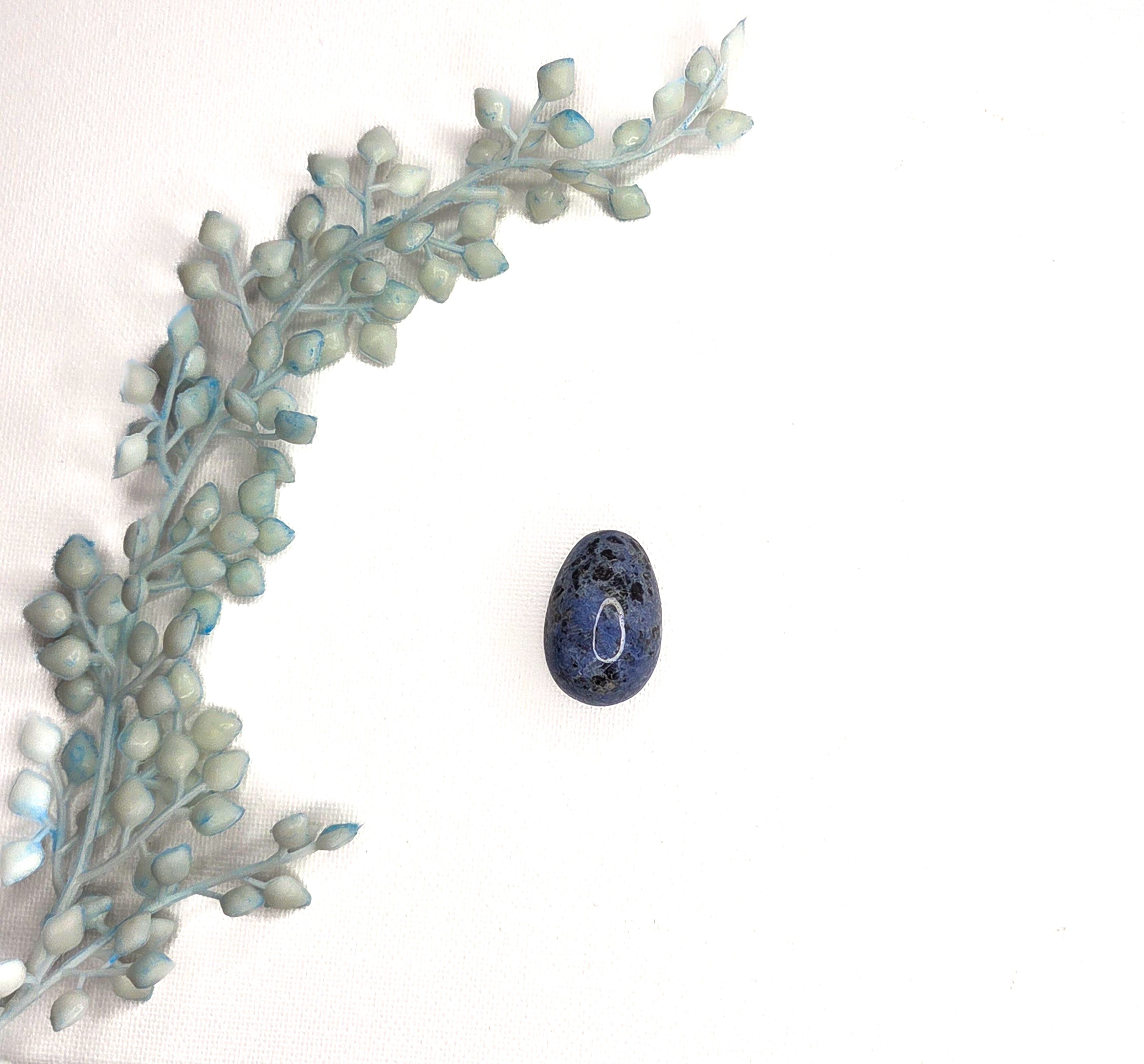 Sodalite Crystal Egg for Healing and Meditation | Blue Gemstone for Calm & Intuition