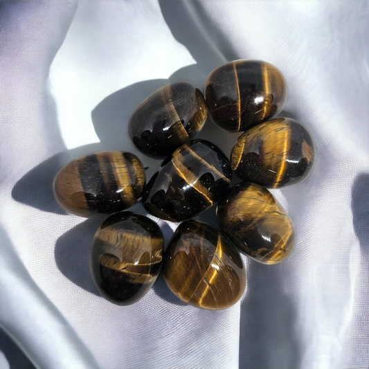 Tiger Eye Tumble Stone for Strength and Confidence | Buy Tiger Eye Crystals Online in Australia for Grounding and Protection