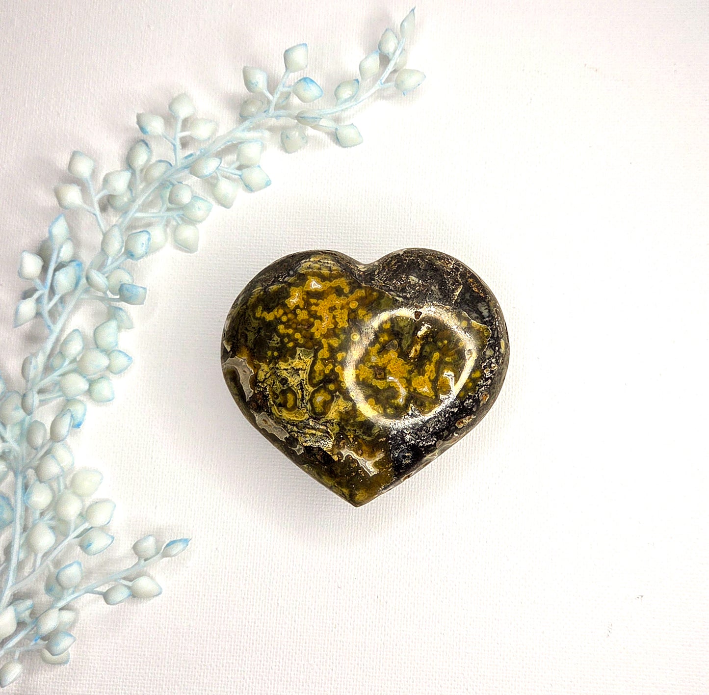 Ocean Jasper Heart for Emotional Healing & Balance | Buy Crystal Hearts Online Australia