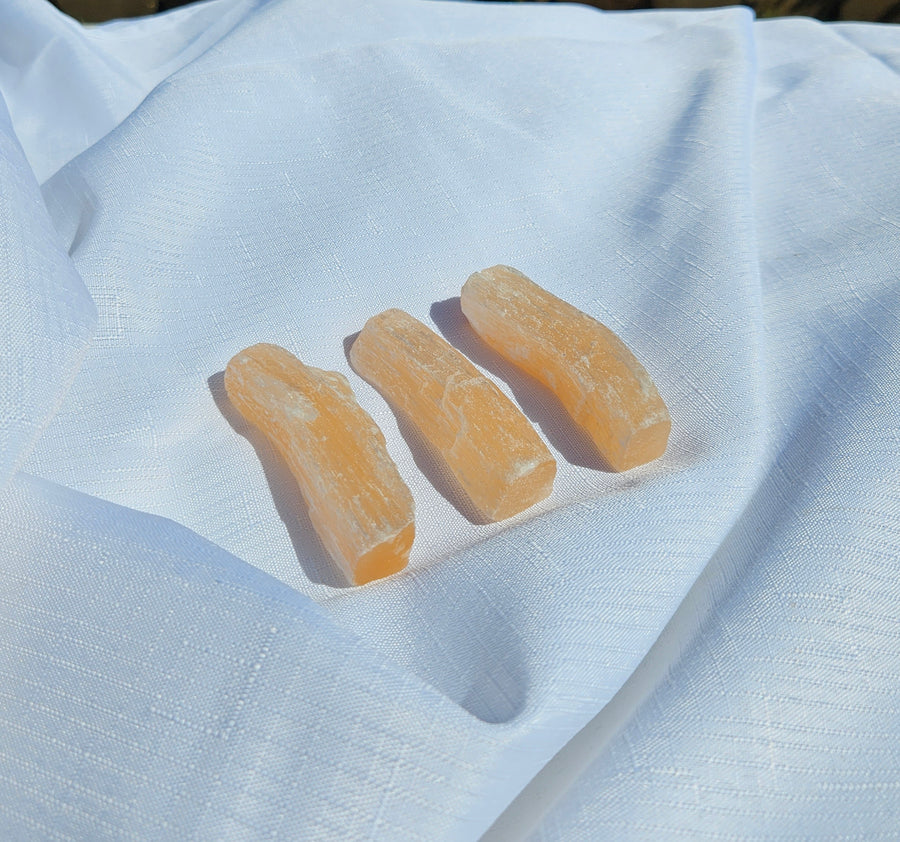 Peach Selenite Sticks (10cm) | Crystal for Energy Cleansing, Harmony, and Inner Peace