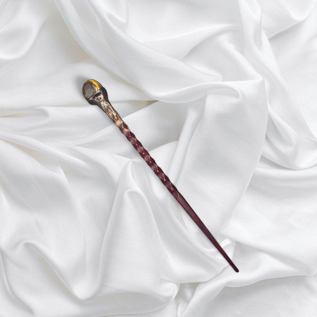 Tiger Eye Crystal Healing Wand