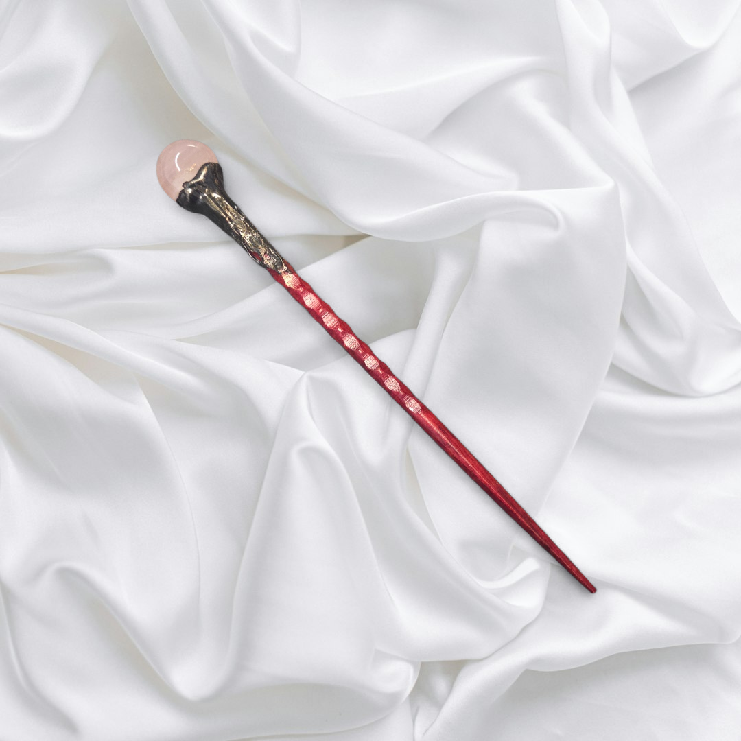 Rose Quartz Crystal Healing Crystal Wand