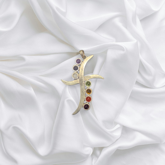 7 Chakra Cross Pendant