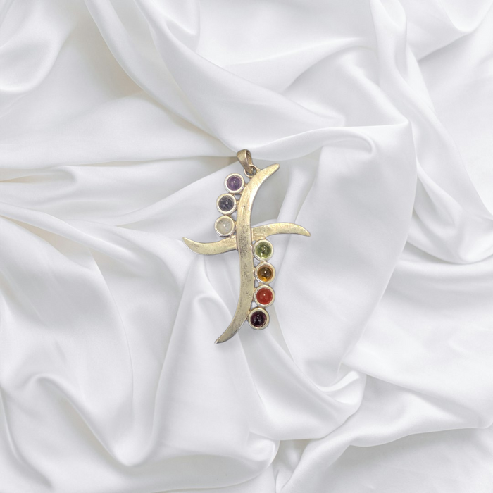 7 Chakra Cross Pendant