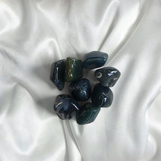 Green Moss Agate Tumble