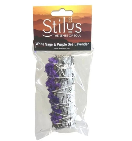 White Sage and Purple Sea Lavender