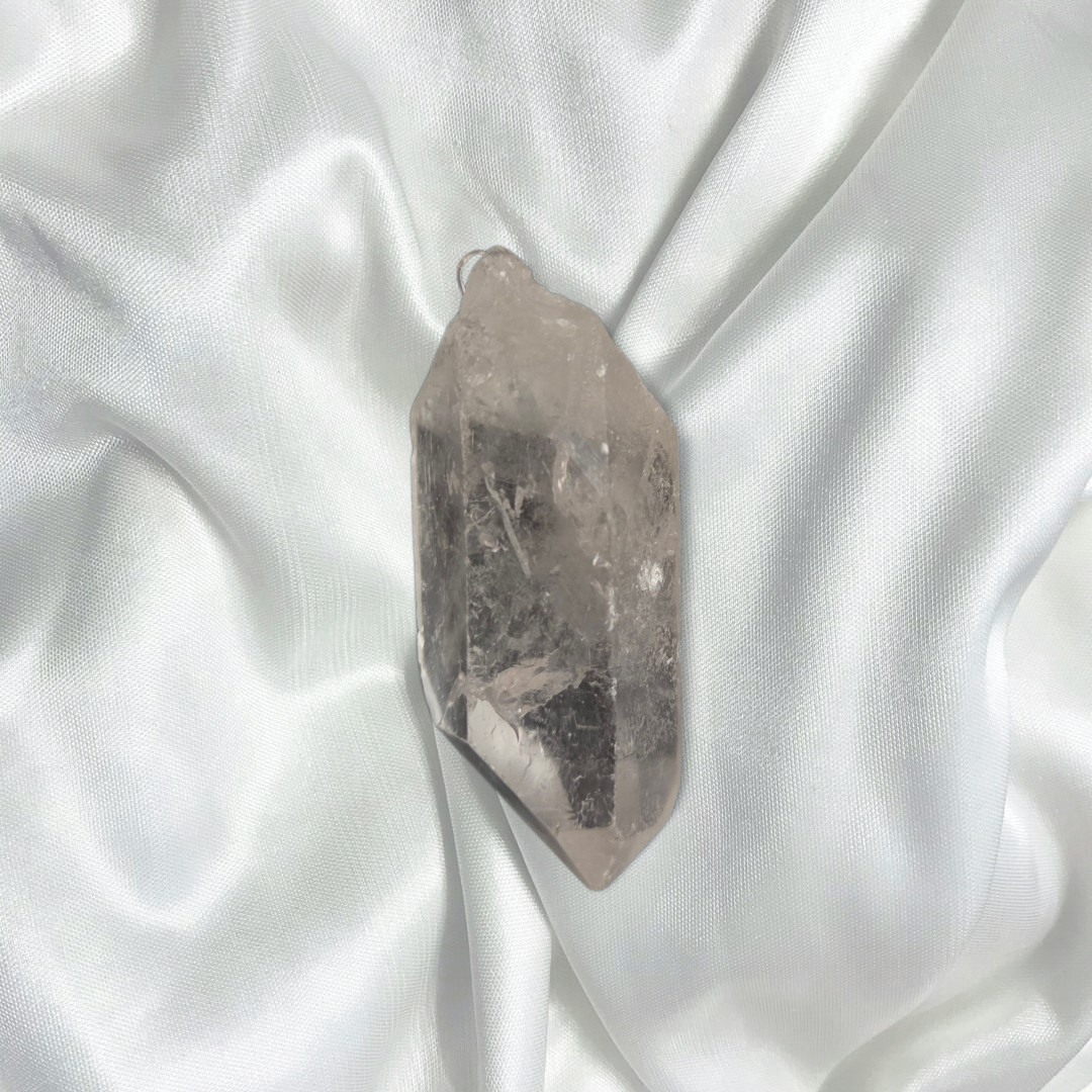 Clear Quartz Chunky Point Pendant