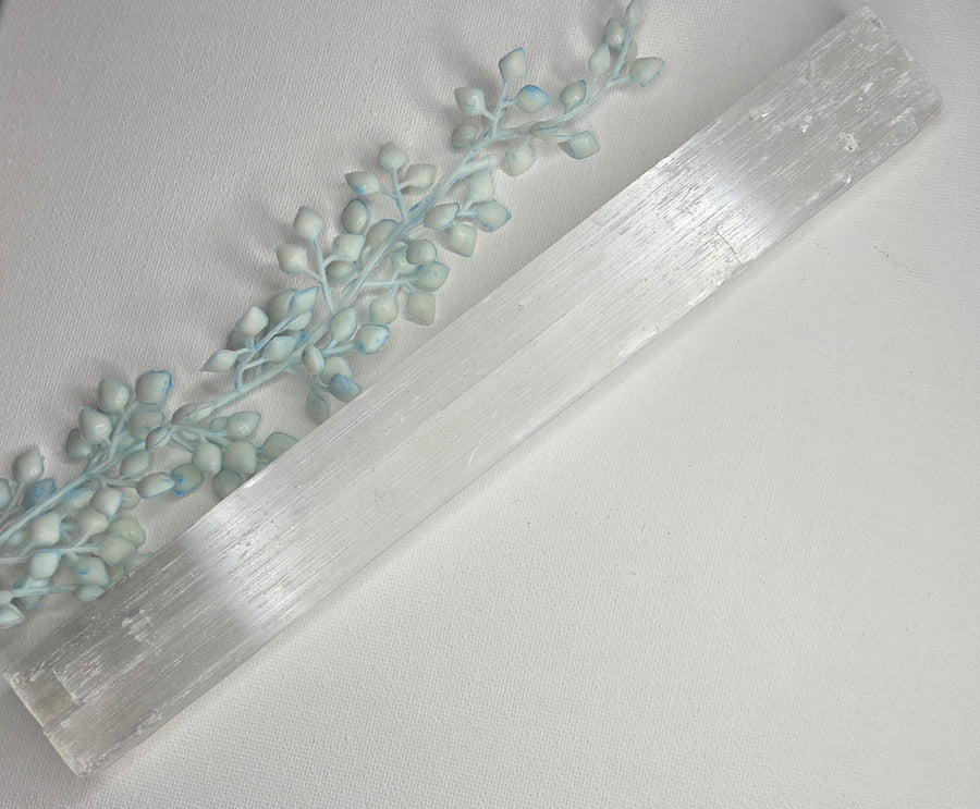 Selenite Rod Crystal for Energy Cleansing and Chakra Healing | Clear Gemstone for Purity and Spirituality