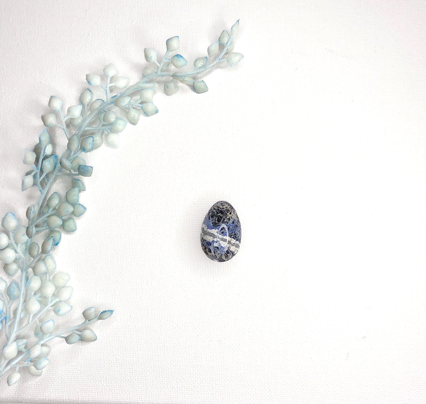 Sodalite Crystal Egg for Healing and Meditation | Blue Gemstone for Calm & Intuition